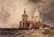Clarkson Frederick Stanfield Venice:The Dogana and the Salute oil on canvas